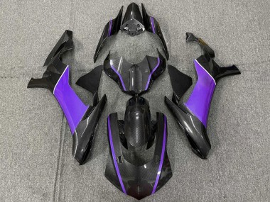 Online 2020-2025 Yamaha YZF 1000 R1 Motorcycle Fairings - Faux Carbon Fiber Purple Canada