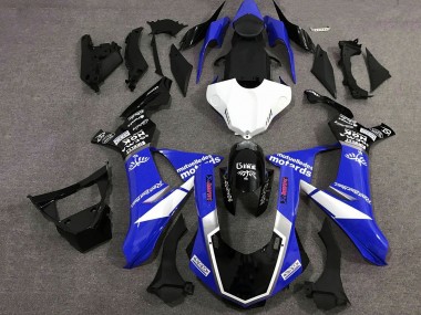 Online 2020-2025 Yamaha YZF 1000 R1 Motorcycle Fairings - Blue White Glossy Black Sam Canada