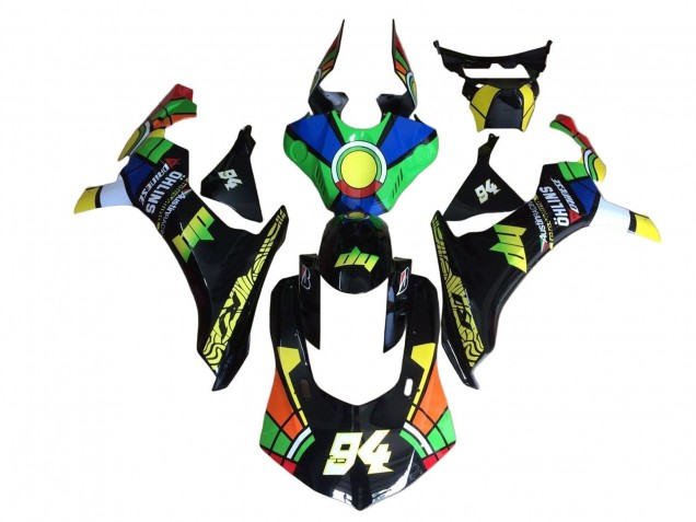 2020-2025 Yamaha YZF 1000 R1 Motorcycle Fairings - Blue Green Yellow Red Black Color Wheel 94 Canada