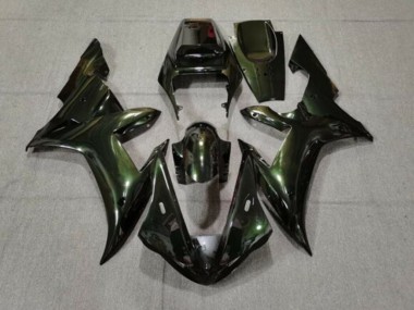Online 2002-2003 Yamaha YZF 1000 R1 Motorcycle Fairings - Dark Green Chameleon Canada