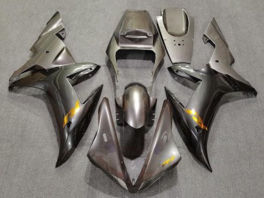 Online 2002-2003 Yamaha YZF 1000 R1 Motorcycle Fairings - Grey with Gold Decals Canada