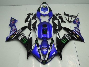 Online 2004-2006 Yamaha YZF 1000 R1 Motorcycle Fairings - Blue White Black Green Monster Energy Canada