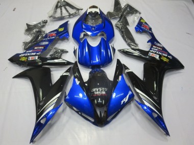 Online 2004-2006 Yamaha YZF 1000 R1 Motorcycle Fairings - Blue White Silver Black GYTR Yamalube Dunlop Canada