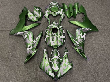 Online 2004-2006 Yamaha YZF 1000 R1 Motorcycle Fairings - Green White Grey Camouflage Canada