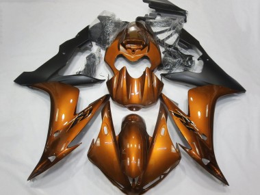 Online 2004-2006 Yamaha YZF 1000 R1 Motorcycle Fairings - Orange Matte Black Canada
