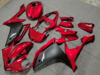 Online 2004-2006 Yamaha YZF 1000 R1 Motorcycle Fairings - Red Matte Black Canada