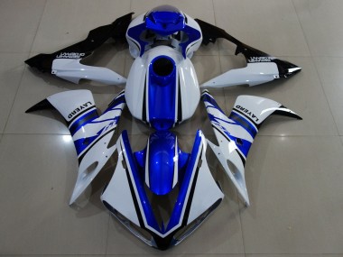 Online 2004-2006 Yamaha YZF 1000 R1 Motorcycle Fairings - White Blue Black Canada