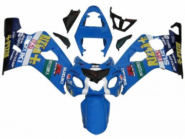 Online 2004-2005 Suzuki GSXR 600 / GSXR 750 Motorcycle Fairings - Blue Green Black Yellow Rizla Canada