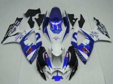 Online 2006-2007 Suzuki GSXR 600 / GSXR 750 Motorcycle Fairings - White Blue Black Corona Extra Motul Canada