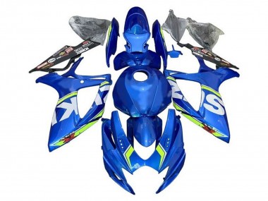 Online 2006-2007 Suzuki GSXR 600 / GSXR 750 Motorcycle Fairings - Blue White Green Canada