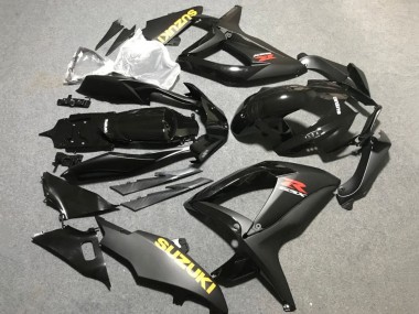 Online 2006-2007 Suzuki GSXR 600 / GSXR 750 Motorcycle Fairings - Matte Black Glossy Black Yellow Canada