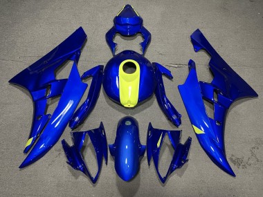 Online 2006-2007 Yamaha YZF R6 Motorcycle Fairings - Blue Yellow Canada