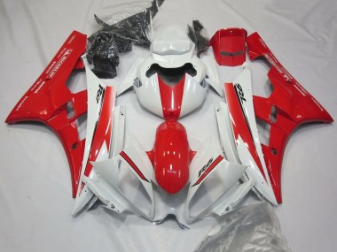 Online 2006-2007 Yamaha YZF R6 Motorcycle Fairings - White Red Motul Michelin Canada