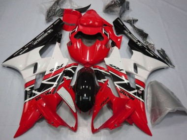 Online 2006-2007 Yamaha YZF R6 Motorcycle Fairings - Red White Glossy Black Michelin Motul Canada
