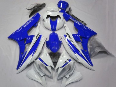 Online 2006-2007 Yamaha YZF R6 Motorcycle Fairings - White Blue Motul Michelin Canada