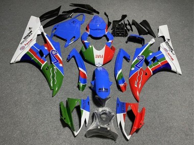Online 2008-2016 Yamaha YZF R6 Motorcycle Fairings - White Blue Green Red Fiat Dunlop Motul Michelin Canada