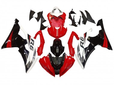 Online 2008-2016 Yamaha YZF R6 Motorcycle Fairing Kits - White Red Glossy Black Canada