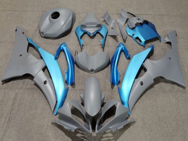 Online 2008-2016 Yamaha YZF R6 Motorcycle Fairings - Grey Light Blue Canada