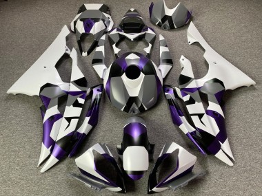 Online 2008-2016 Yamaha YZF R6 Motorcycle Fairings - White Purple Grey Black Camouflage Canada