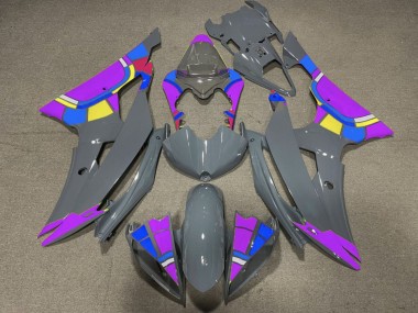 Online 2008-2016 Yamaha YZF R6 Motorcycle Fairings - Nardo Grey Purple Color Wheel Canada