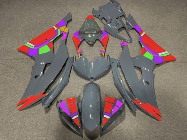 Online 2008-2016 Yamaha YZF R6 Motorcycle Fairings - Nardo Grey Red Color Wheel Canada