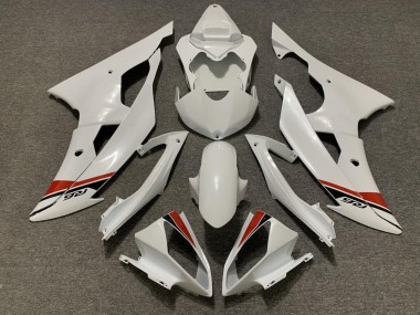 Online 2008-2016 Yamaha YZF R6 Motorcycle Fairings Kits - Pearl White Red Canada