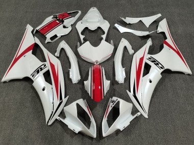 Online 2008-2016 Yamaha YZF R6 Bike Fairings - Pearl White Red Canada