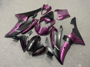 Online 2008-2016 Yamaha YZF R6 Motorcycle Fairings - Purple Matte Black Canada