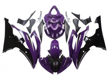 Online 2008-2016 Yamaha YZF R6 Motorcycle Fairings - Purple Glossy Black Canada