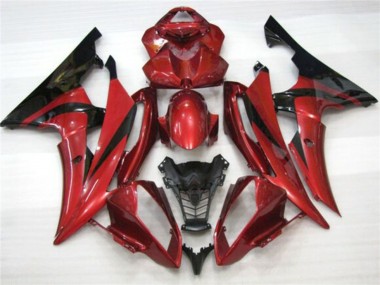 Online 2008-2016 Yamaha YZF R6 Motorcycle Fairings - Red Black Canada