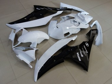 Online 2008-2016 Yamaha YZF R6 Motorcycle Fairings - White Glossy Black Canada