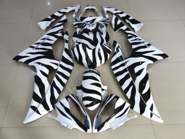 Online 2008-2016 Yamaha YZF R6 Motorcycle Fairings - White Black Zebra Canada