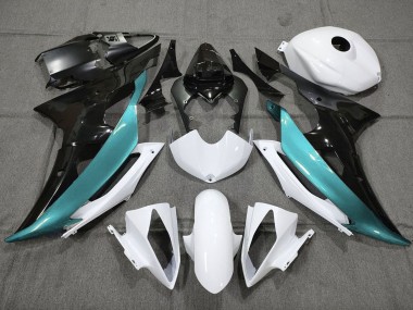 Online 2008-2016 Yamaha YZF R6 Motorcycle Fairings - White Black Teal Blue Canada
