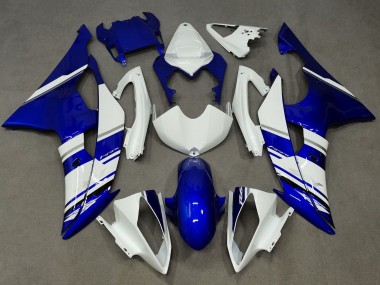 Online 2008-2016 Yamaha YZF R6 Motorcycle Fairings - White Blue Canada