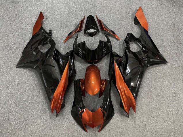 2017-2023 Yamaha YZF R6 Motorcycle Fairings - Orange Glossy Black Canada