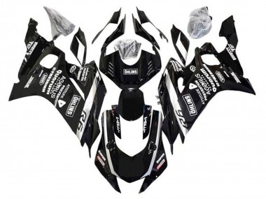 Online 2017-2023 Yamaha YZF R6 Motorcycle Fairings - Black White Ohlins Canada