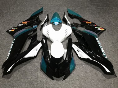 Online 2017-2023 Yamaha YZF R6 Motorcycle Fairings - White Teal Blue Glossy Black Canada