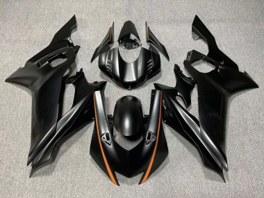Online 2017-2023 Yamaha YZF R6 Motorcycle Fairings - Matte Black Orange Canada