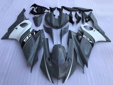Online 2017-2023 Yamaha YZF R6 Motorcycle Fairings - Dark Nardo Grey White Black Canada