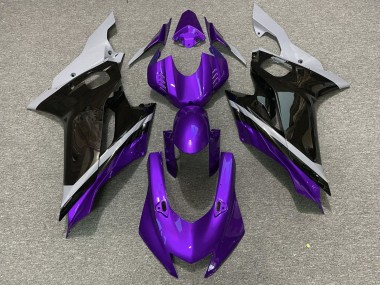 Online 2017-2023 Yamaha YZF R6 Motorcycle Fairings - Grey Purple Glossy Black Canada
