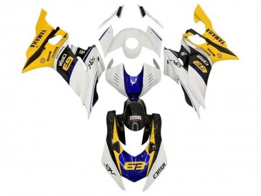 Online 2017-2023 Yamaha YZF R6 Motorcycle Fairings - White Yellow Blue Black Canada
