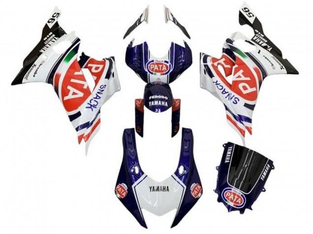 2017-2023 Yamaha YZF R6 Motorcycle Fairings - White Blue Red Black Pata Canada
