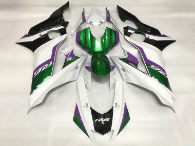 Online 2017-2023 Yamaha YZF R6 Motorcycle Fairings - White Green Purple Black Canada