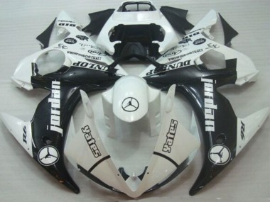 Online 2005 Yamaha YZF R6 Motorcycle Fairings - White Glossy Black Jordan Dunlop Canada