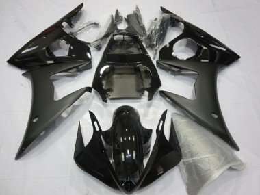 Online 2005 Yamaha YZF R6 Motorcycle Fairings - Glossy Black Matte Black Canada