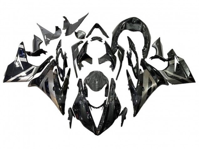 2013-2016 Triumph Daytona 675 Triple Motorcycle Fairings - Silver Glossy Black Canada