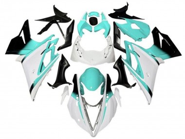 Online 2013-2016 Triumph Daytona 675 Triple Motorcycle Fairings - White Turquoise Blue Glossy Black Canada