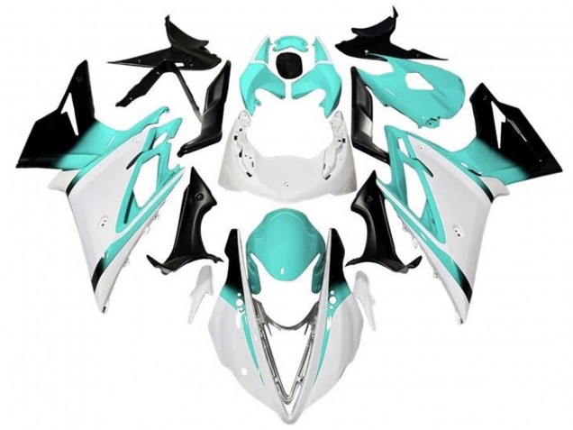 2013-2016 Triumph Daytona 675 Triple Motorcycle Fairings - White Turquoise Blue Glossy Black Canada