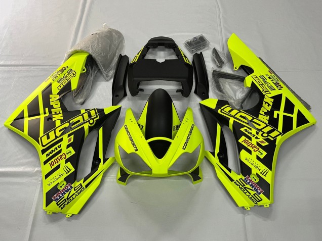 2006-2008 Triumph Daytona 675 Triple Motorcycle Fairings - Yellow Matte Black Canada