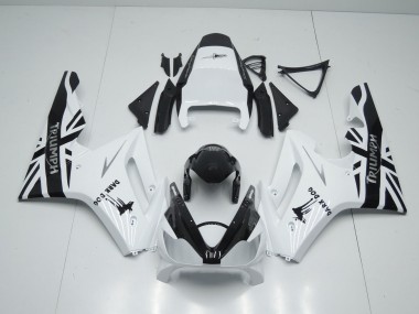 Online 2006-2008 Triumph Daytona 675 Triple Motorcycle Fairings - White Glossy Black Dark Dog Canada